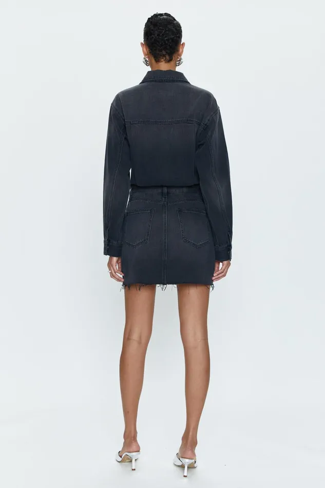 Pistola Denim Nina Long Sleeve Mini Dress 8211 Station Women Dresses