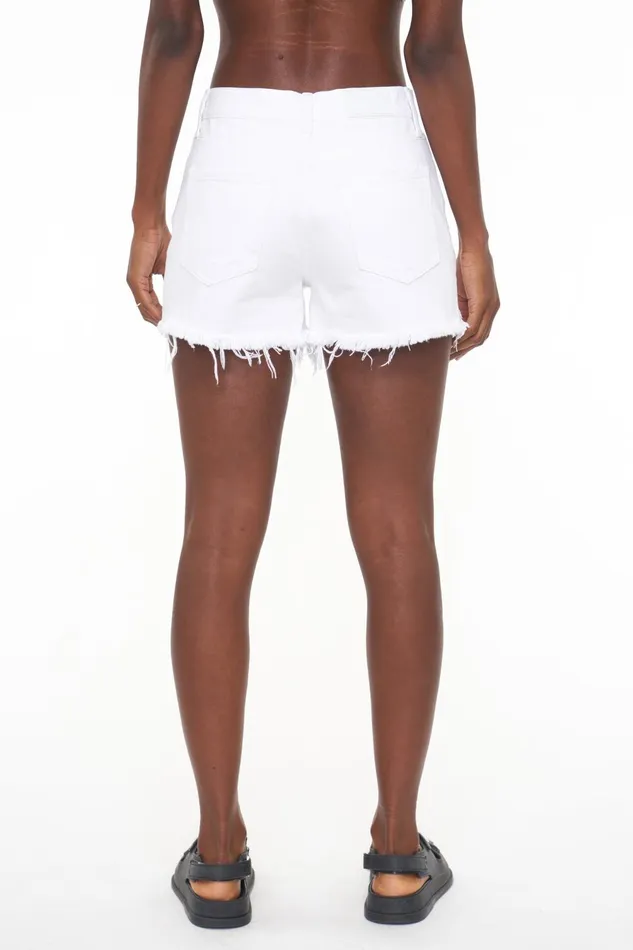 Pistola Denim Nova High Rise Cut Off Short 8211 Pearl Distressed Women Denim