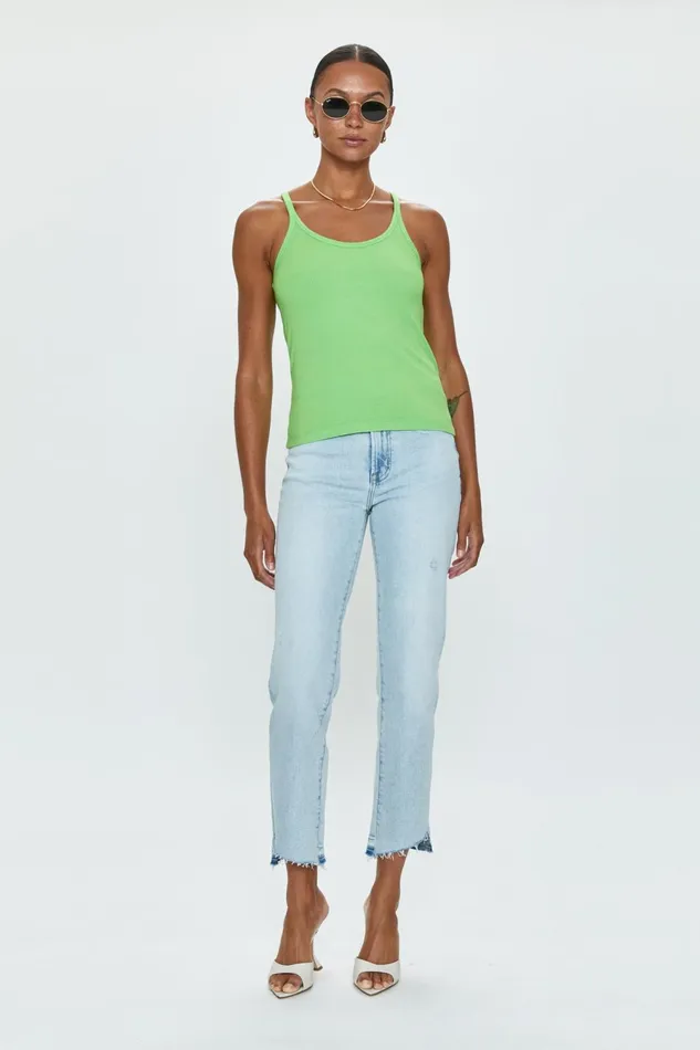 Pistola Denim Paloma Everyday Tank 8211 Kiwi Women Tees and Tanks