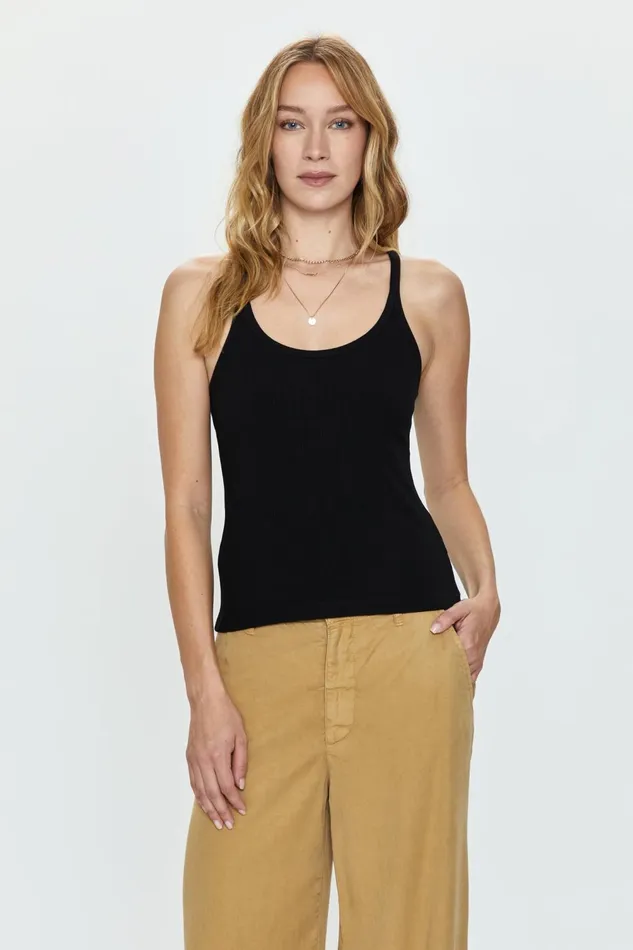 Pistola Denim Paloma Everyday Tank 8211 Noir Women Tops