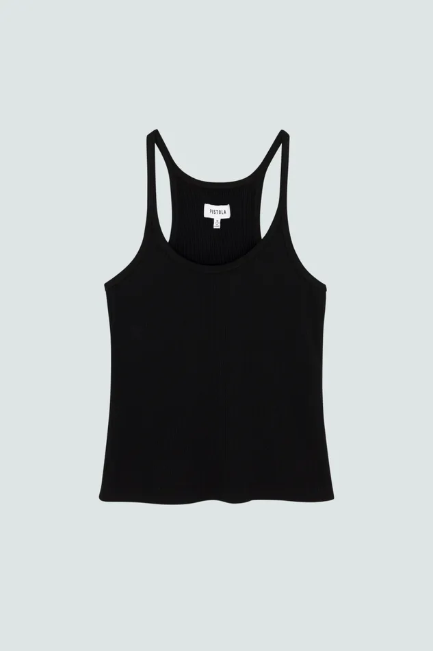 Pistola Denim Paloma Everyday Tank 8211 Noir Women Tops