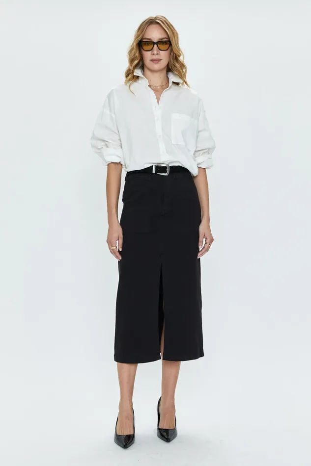 Pistola Denim Pamela High Rise Utility Skirt 8211 Black Women Shorts and Skirts Pistola Denim Pamela High Rise Utility Skirt 8211 Black Women Shorts and Skirts