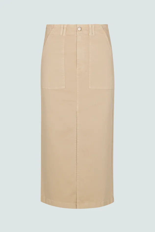 Pistola Denim Pamela Utility Skirt 8211 Latte Women Shorts and Skirts