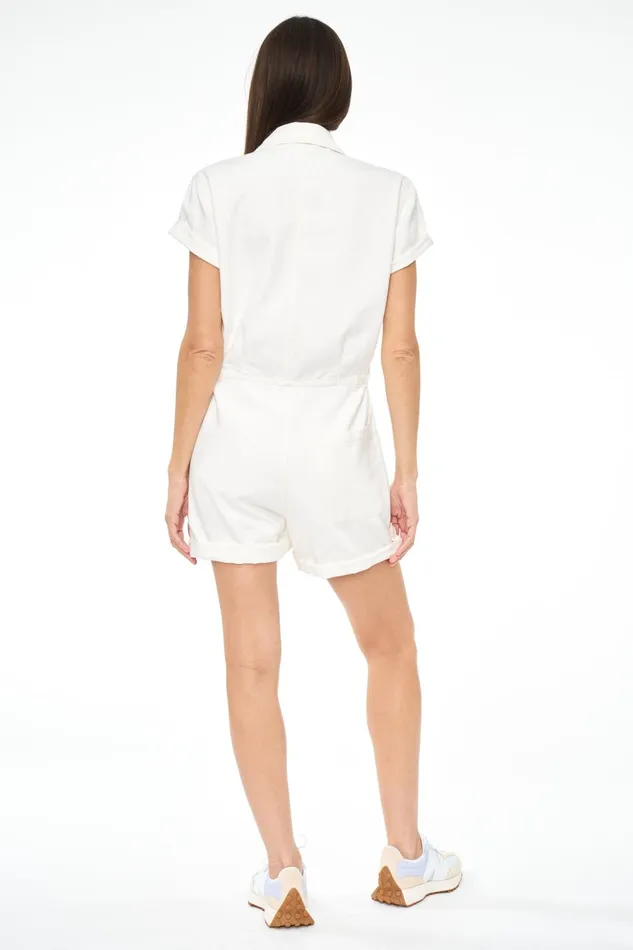 Pistola Denim Parker Field Suit 8211 Macadamia Women Jumpsuits and Rompers