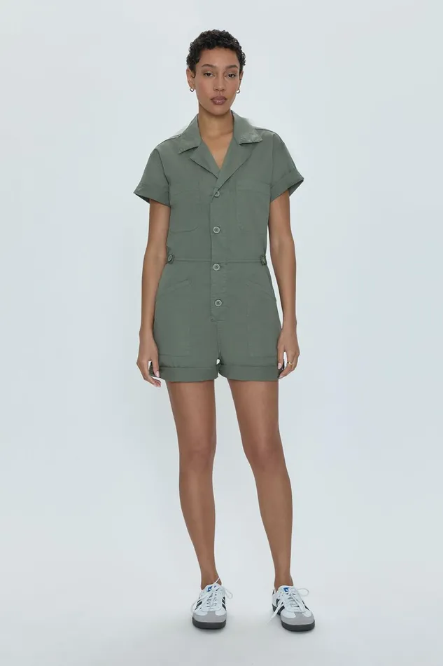 Pistola Denim Parker Field Suit Short 8211 Colonel Women Jumpsuits and Rompers Pistola Denim Parker Field Suit Short 8211 Colonel Women Jumpsuits and Rompers