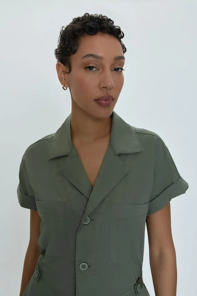 Pistola Denim Parker Field Suit Short 8211 Colonel Women Jumpsuits and Rompers