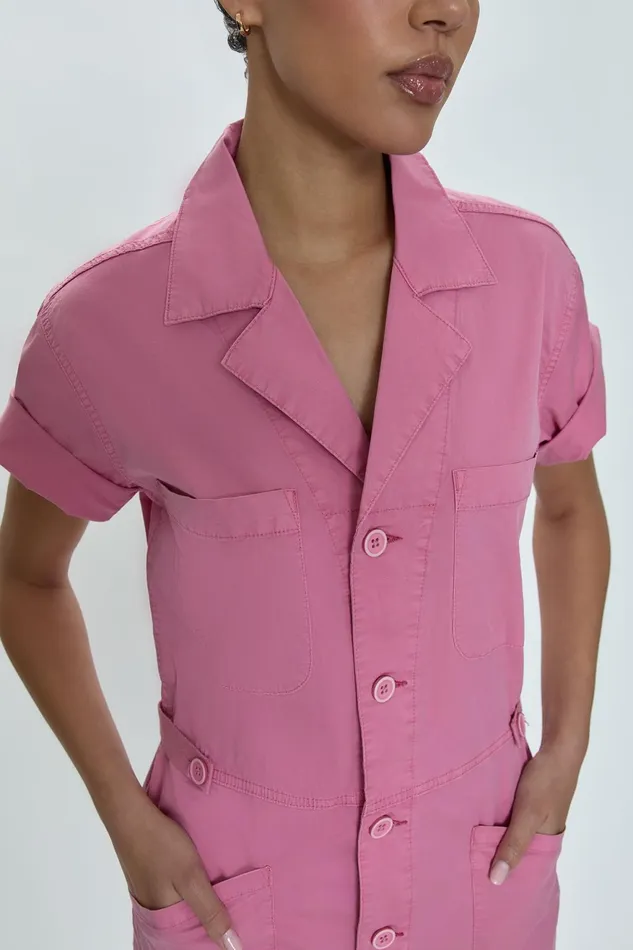 Pistola Denim Parker Field Suit Short 8211 Flamingo Women Jumpsuits and Rompers