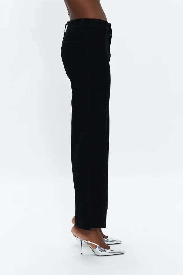 Pistola Denim Penny High Rise Wide Leg 8211 Black Women Denim