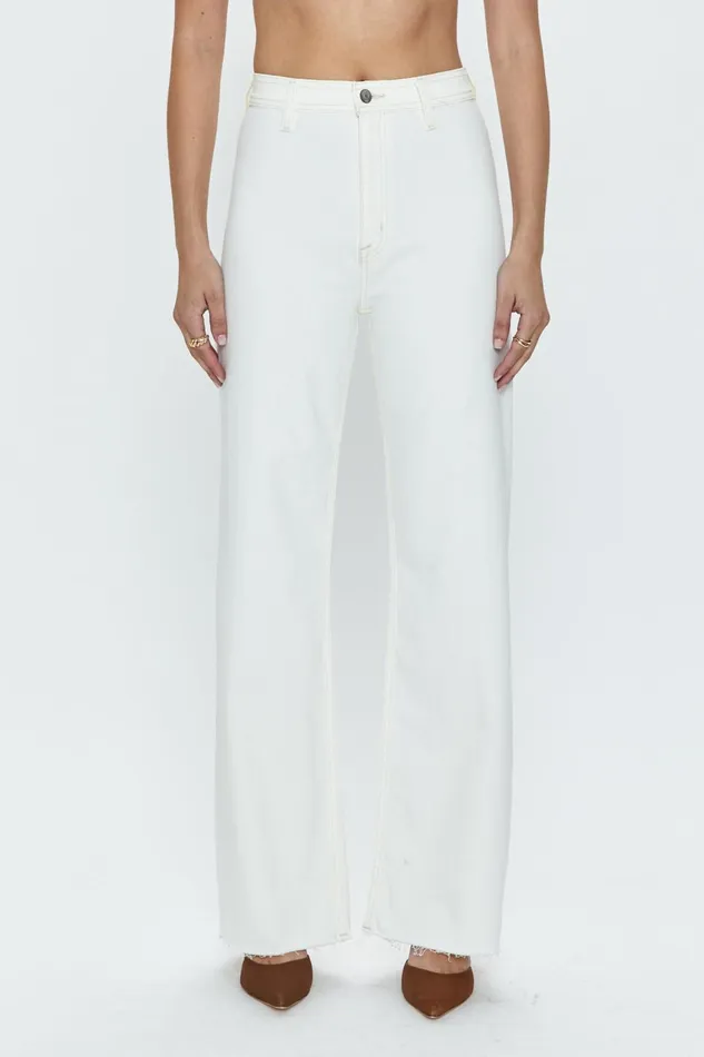 Pistola Denim Penny High Rise Wide Leg 8211 Sand Women Denim
