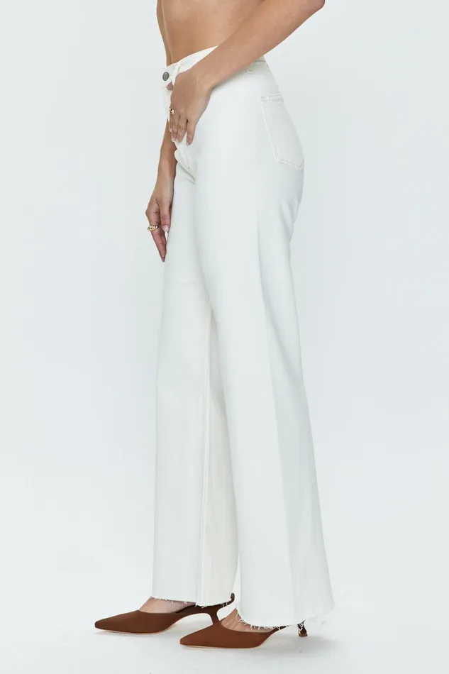Pistola Denim Penny High Rise Wide Leg 8211 Sand Women Denim