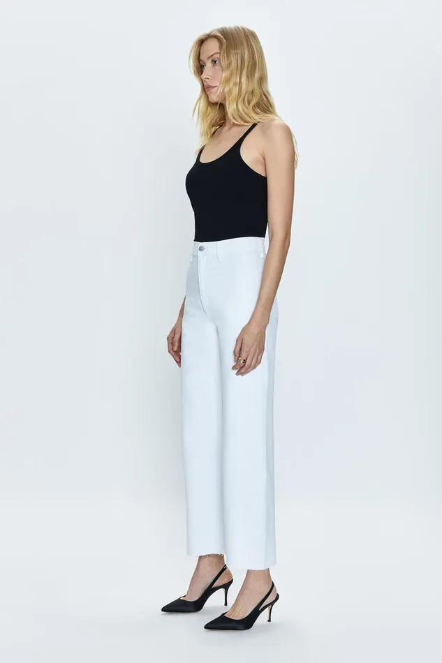 Pistola Denim Penny High Rise Wide Leg Crop 8211 Blizzard Women Denim