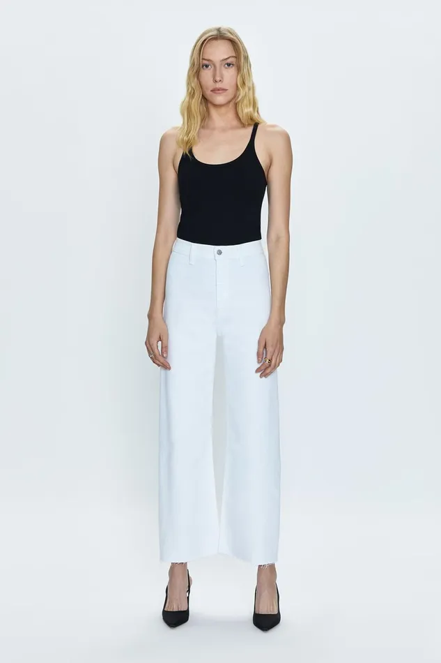 Pistola Denim Penny High Rise Wide Leg Crop 8211 Blizzard Women Denim