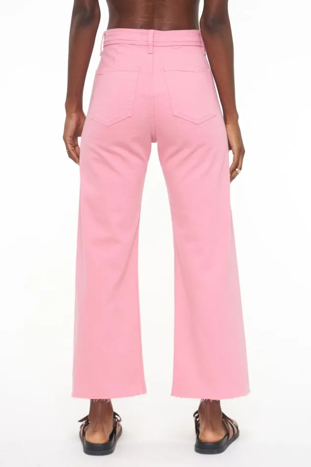 Pistola Denim Penny High Rise Wide Leg Crop 8211 Flamingo Women Pants