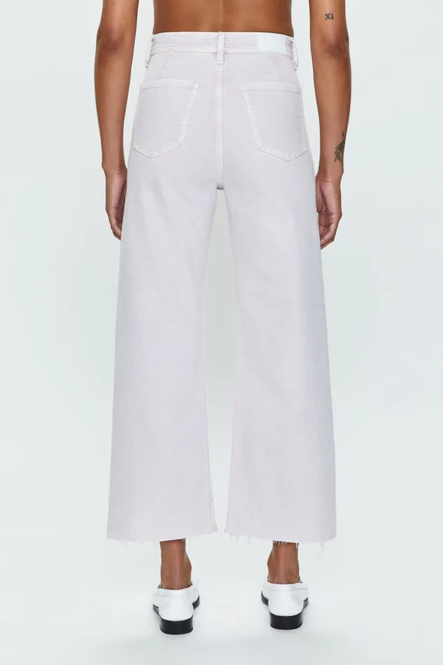 Pistola Denim Penny High Rise Wide Leg Crop 8211 Lavender Haze Women Denim