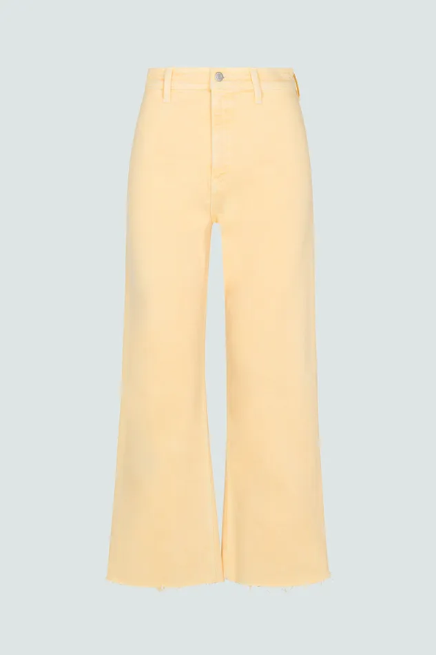 Pistola Denim Penny High Rise Wide Leg Crop 8211 Soft Honey Women Denim