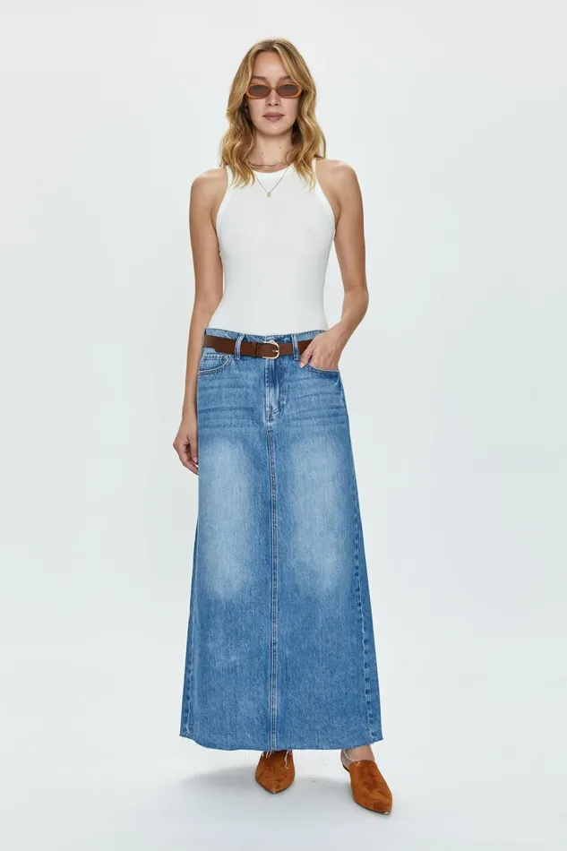Pistola Denim Raye Maxi Skirt 8211 High Noon Women Denim