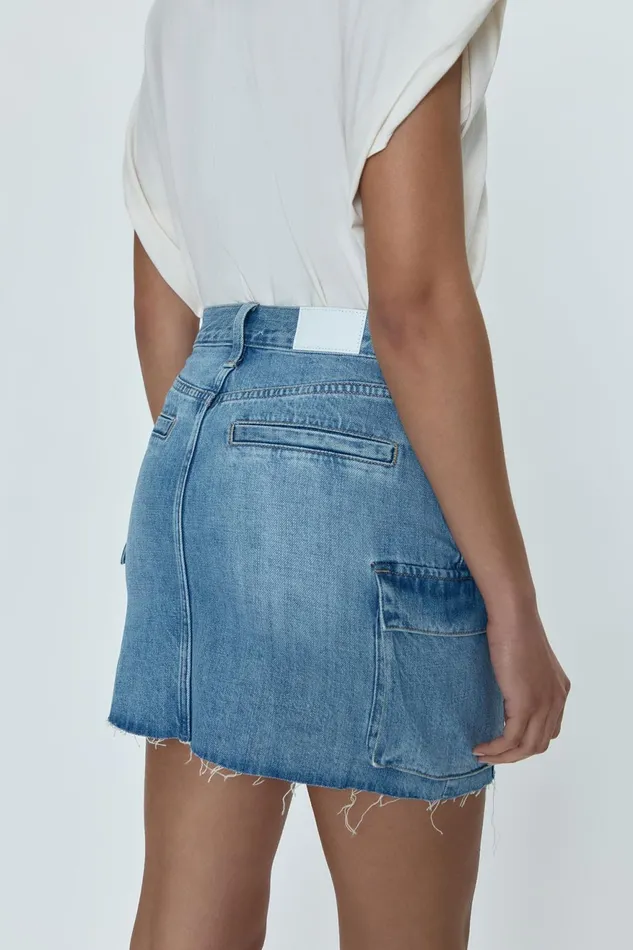 Pistola Denim Rhea Mid Rise Mini Skirt 8211 Heat Women Denim