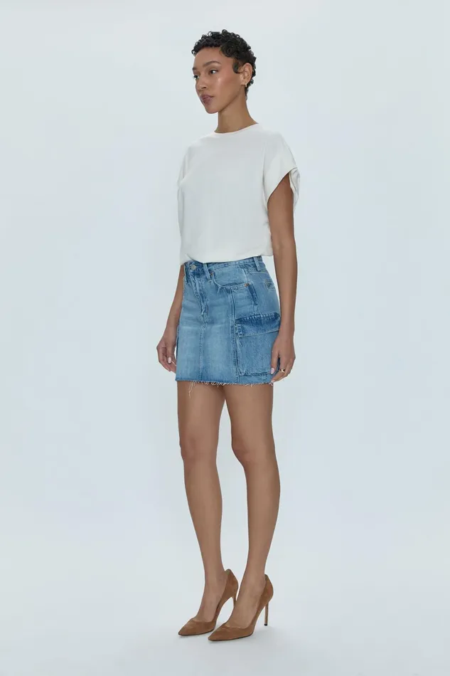 Pistola Denim Rhea Mid Rise Mini Skirt 8211 Heat Women Denim