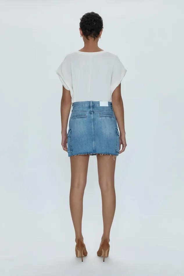 Pistola Denim Rhea Mid Rise Mini Skirt 8211 Heat Women Denim