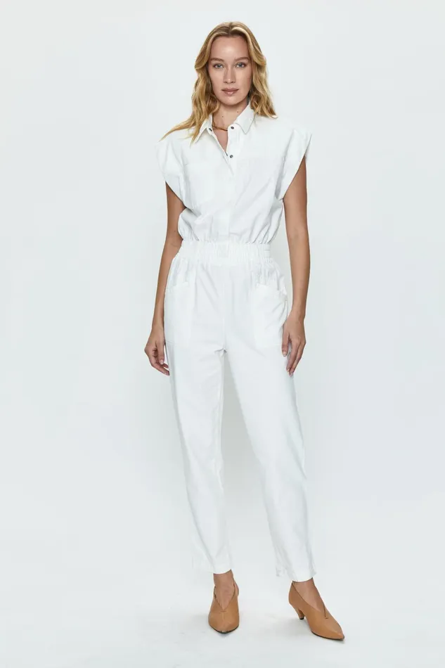 Pistola Denim Rosie Jumpsuit 8211 Porcelain Women Jumpsuits and Rompers