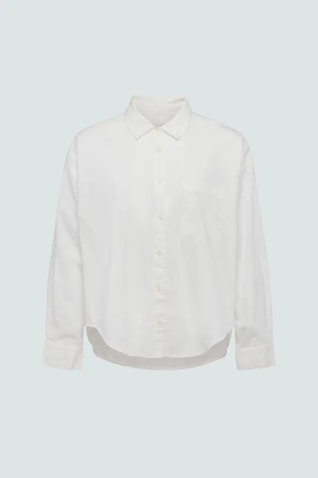 Pistola Denim Sloane Long Sleeve Oversized Button Down Shirt 8211 Le Blanc Women Tops