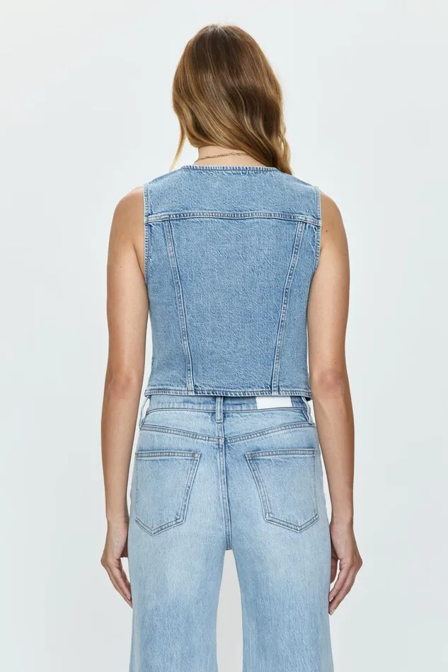 Pistola Denim Sydney Fitted Vest 8211 Provence Women Denim