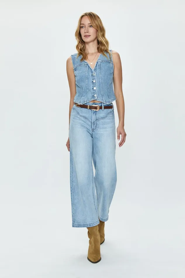 Pistola Denim Sydney Fitted Vest 8211 Provence Women Denim