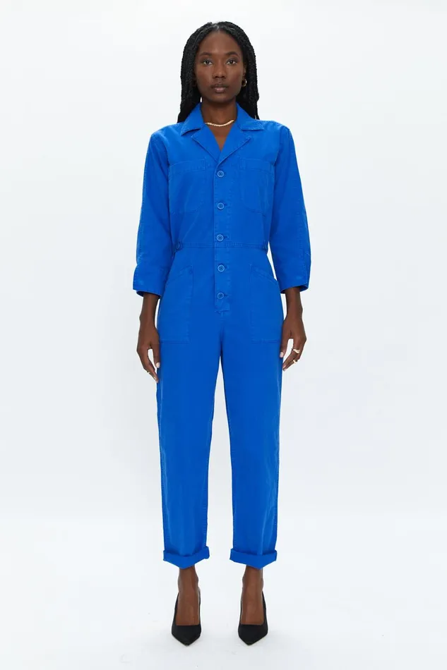 Pistola Denim Tanner Long Sleeve Field Suit 8211 Cobalt Women Jumpsuits and Rompers Pistola Denim Tanner Long Sleeve Field Suit 8211 Cobalt Women Jumpsuits and Rompers