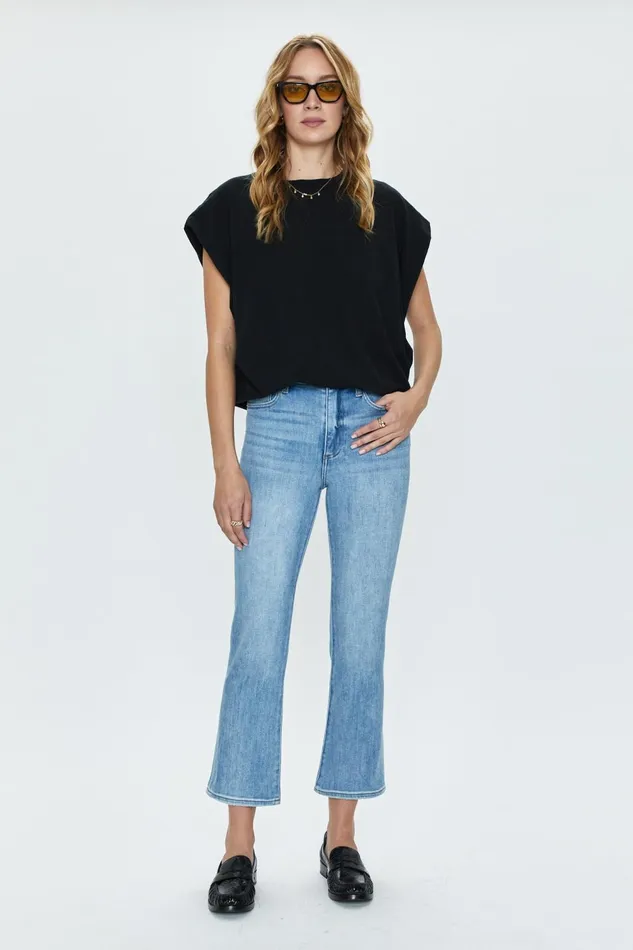 Pistola Denim Trina Muscle Tee 8211 Black Women Tops