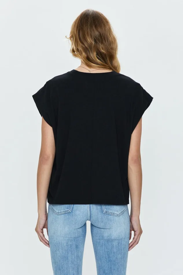 Pistola Denim Trina Muscle Tee 8211 Black Women Tops