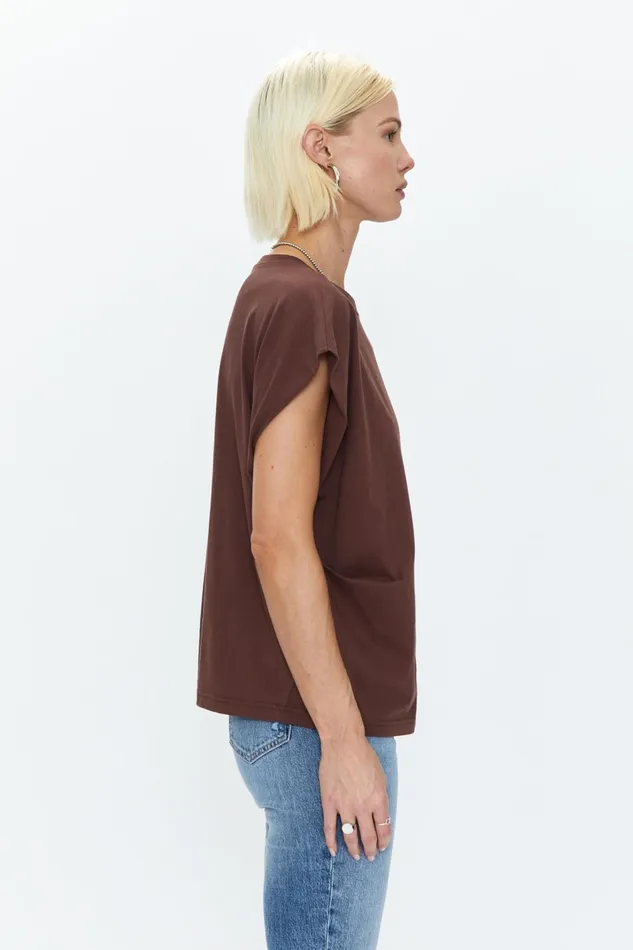 Pistola Denim Trina Muscle Tee 8211 Chocolate Women Tops
