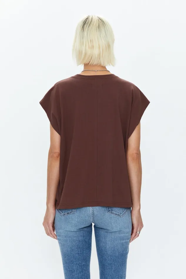 Pistola Denim Trina Muscle Tee 8211 Chocolate Women Tops