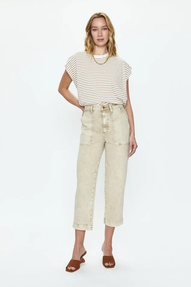 Pistola Denim Turner Super High Rise Barrel 8211 Fawn Women Denim