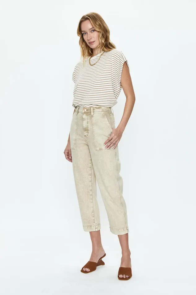 Pistola Denim Turner Super High Rise Barrel 8211 Fawn Women Denim