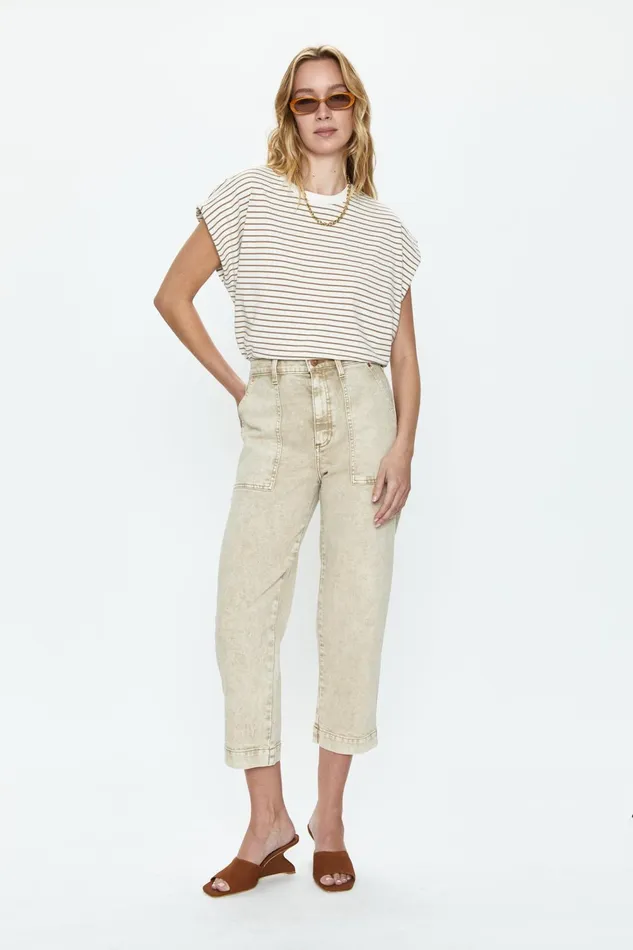 Pistola Denim Turner Super High Rise Barrel 8211 Fawn Women Denim