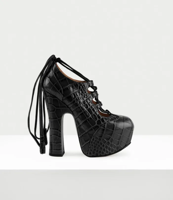 Platforms Women Vivienne Westwood Elevated Ghillie Platform In Black