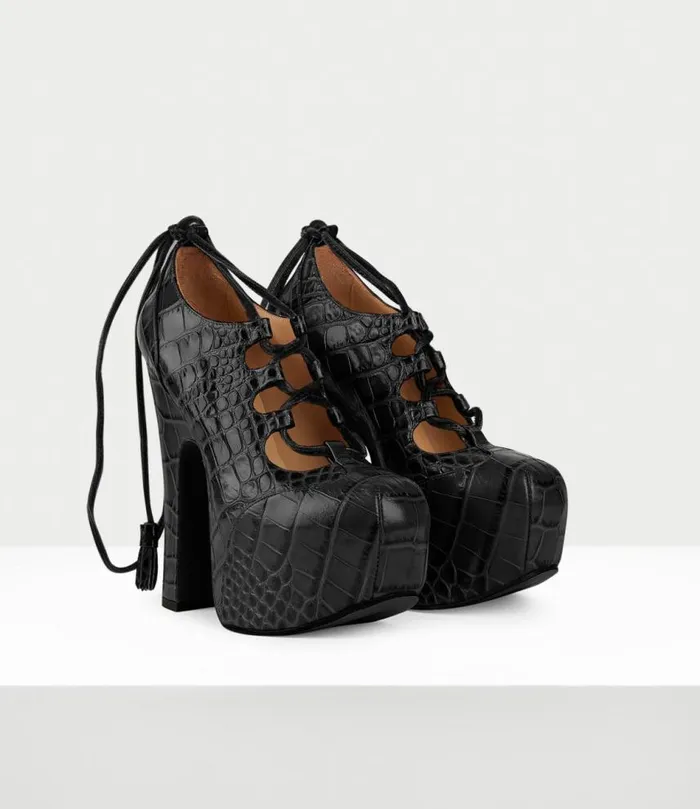 Platforms Women Vivienne Westwood Elevated Ghillie Platform In Black