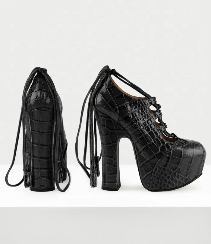 Platforms Women Vivienne Westwood Elevated Ghillie Platform In Black
