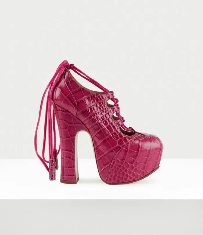 Platforms Women Vivienne Westwood Elevated Ghillie Platform In Pink