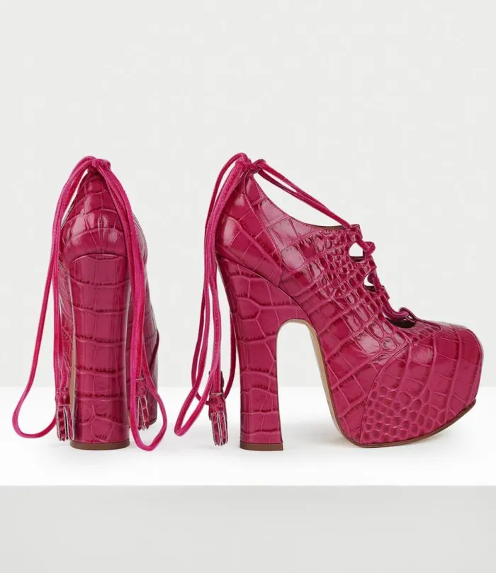 Platforms Women Vivienne Westwood Elevated Ghillie Platform In Pink