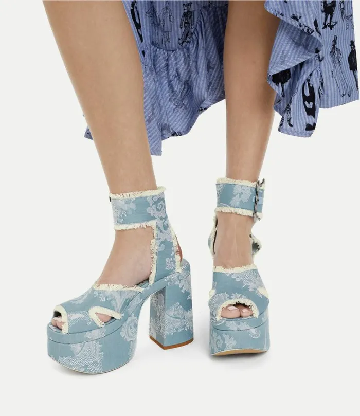 Platforms Women Vivienne Westwood Olde London Sandals In BlueCoral