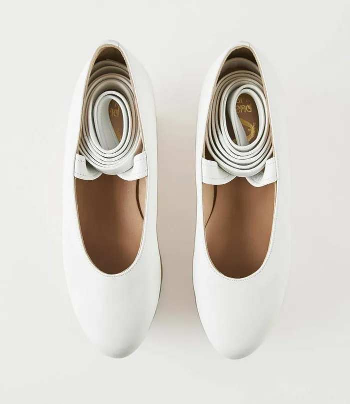 Platforms Women Vivienne Westwood Rocking Horse Ballerina Shoes In White