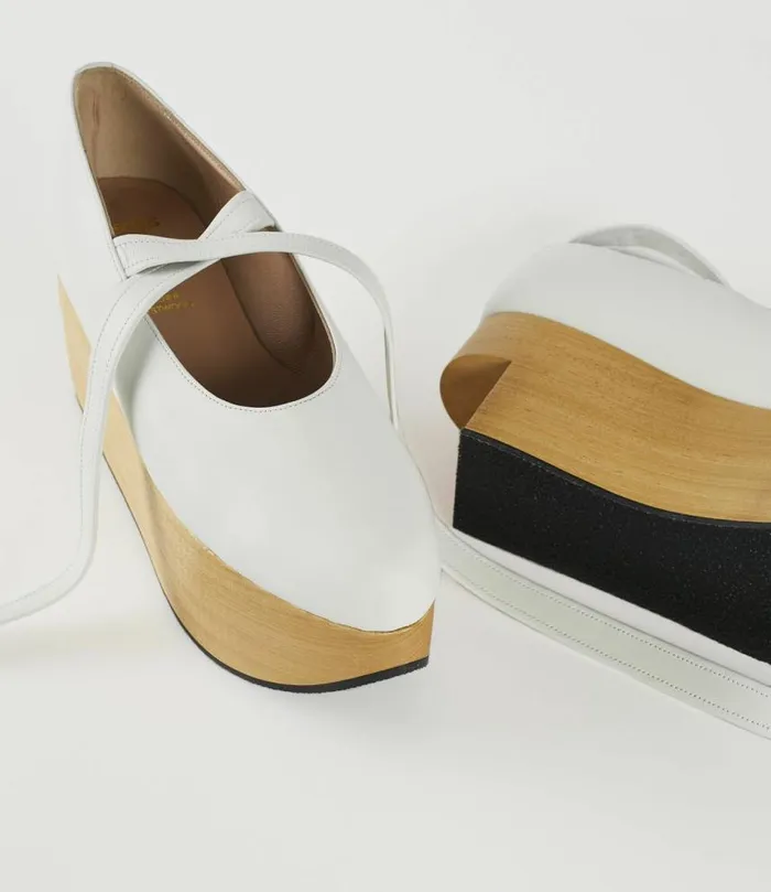 Platforms Women Vivienne Westwood Rocking Horse Ballerina Shoes In White