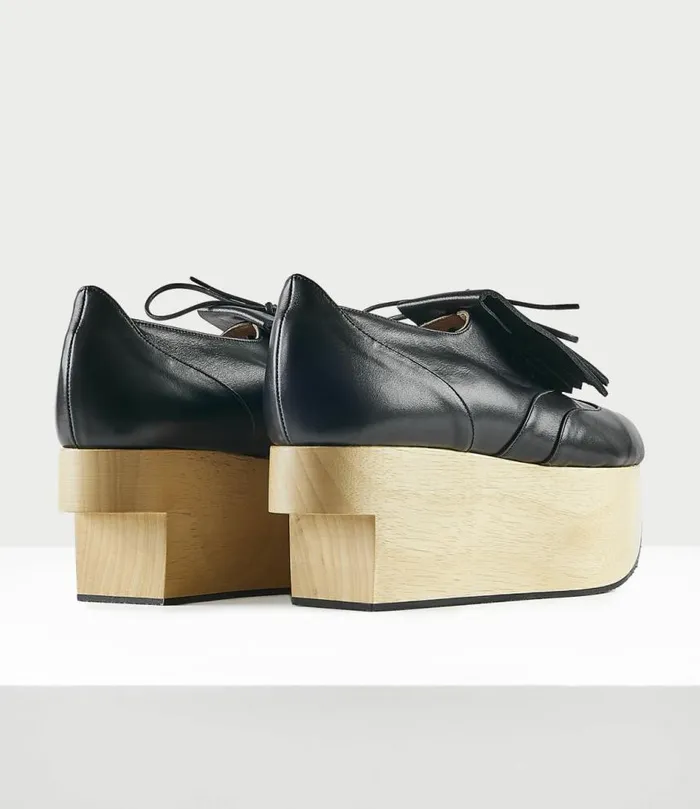 Platforms Women Vivienne Westwood Rocking Horse Golf Shoes In Black