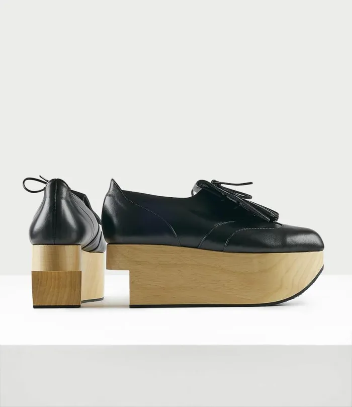 Platforms Women Vivienne Westwood Rocking Horse Golf Shoes In Black