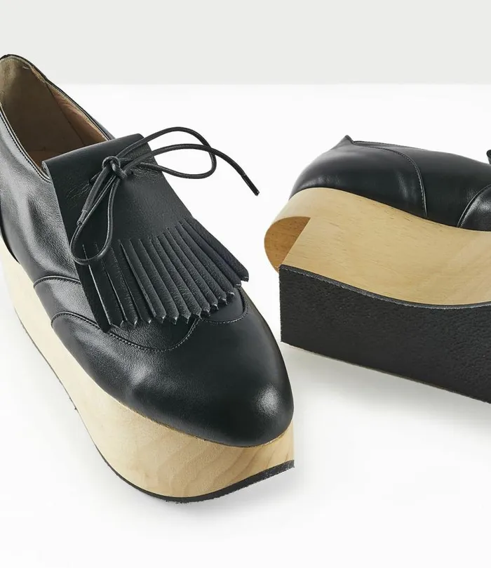 Platforms Women Vivienne Westwood Rocking Horse Golf Shoes In Black