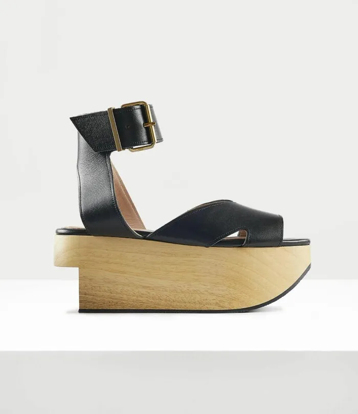 Platforms Women Vivienne Westwood Rocking Horse Pagan Sandal In Black