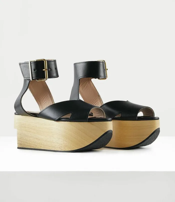 Platforms Women Vivienne Westwood Rocking Horse Pagan Sandal In Black