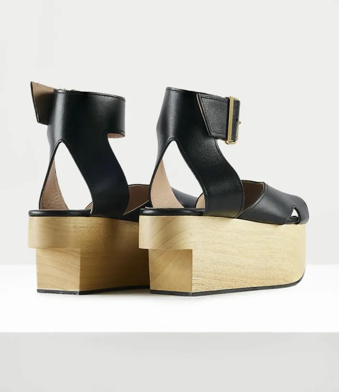 Platforms Women Vivienne Westwood Rocking Horse Pagan Sandal In Black