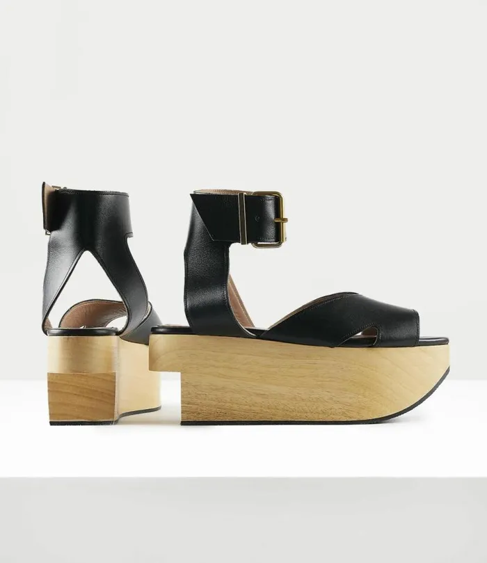Platforms Women Vivienne Westwood Rocking Horse Pagan Sandal In Black